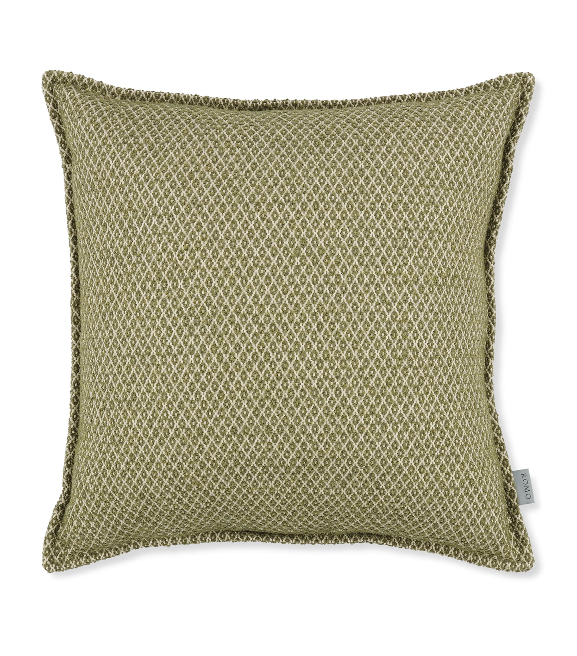 Romo Quito Moss cushion 55cm x 55cm, imported from the UK