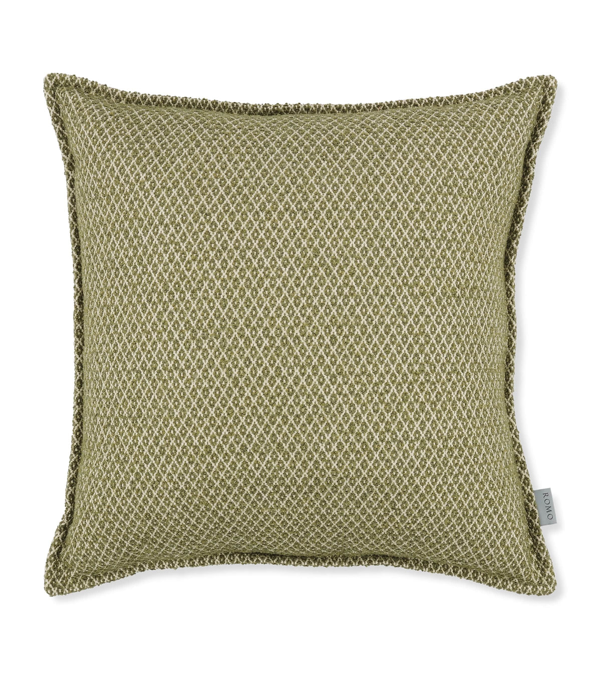 Romo Quito Moss cushion 55cm x 55cm, imported from the UK