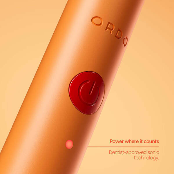 Ordo Sonic Edge rechargeable toothbrush Peach Sunrise, imported from the UK
