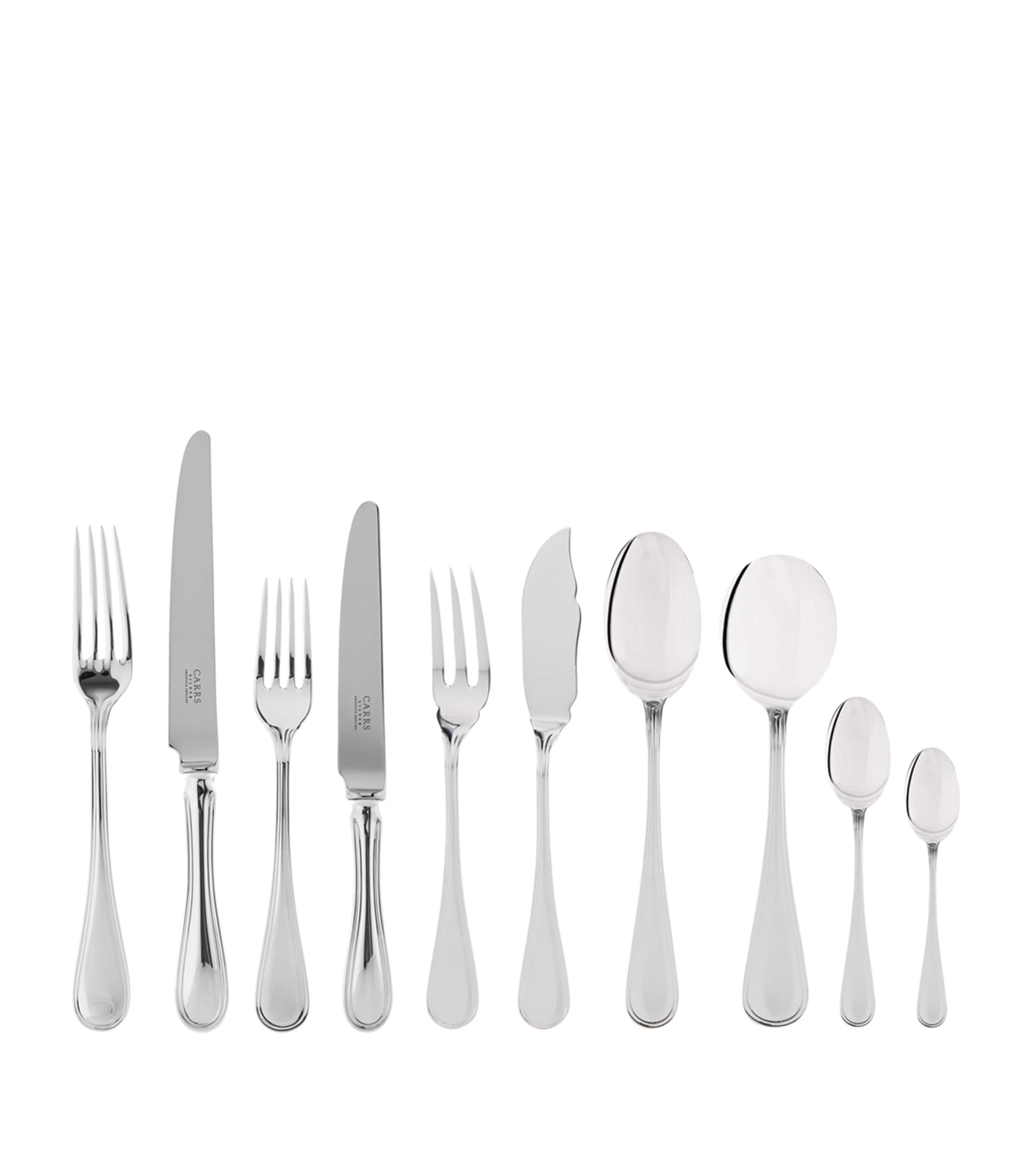 Carrs Silver English Thread silver-plated cutlery set 88-piece - British product