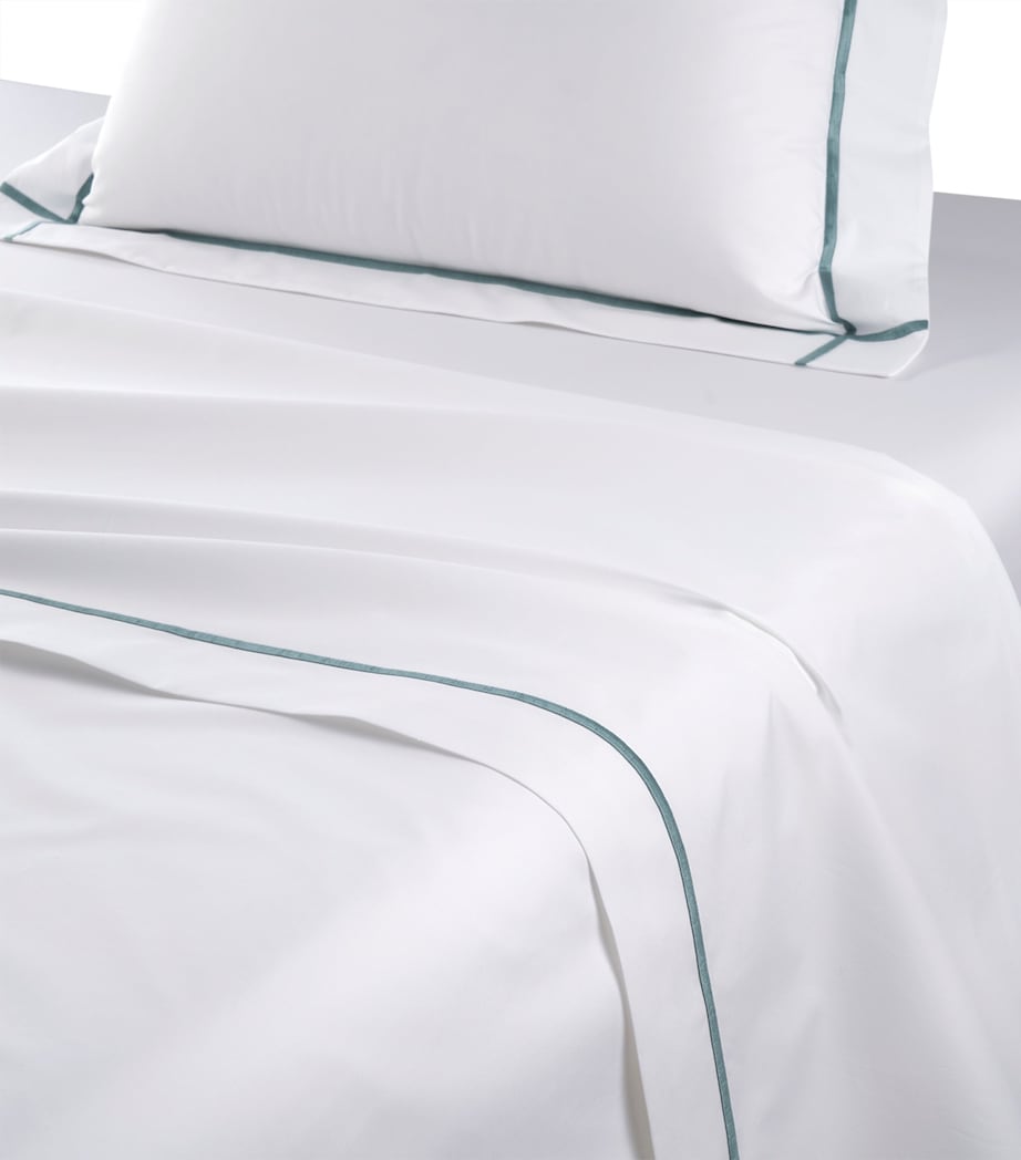 Yves Delorme Athena Super King Flat Sheet 270cm x 295cm (British brand)