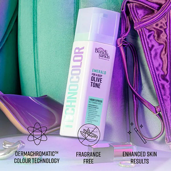 Technocolor emerald self tanning foam 200ml (British brand)