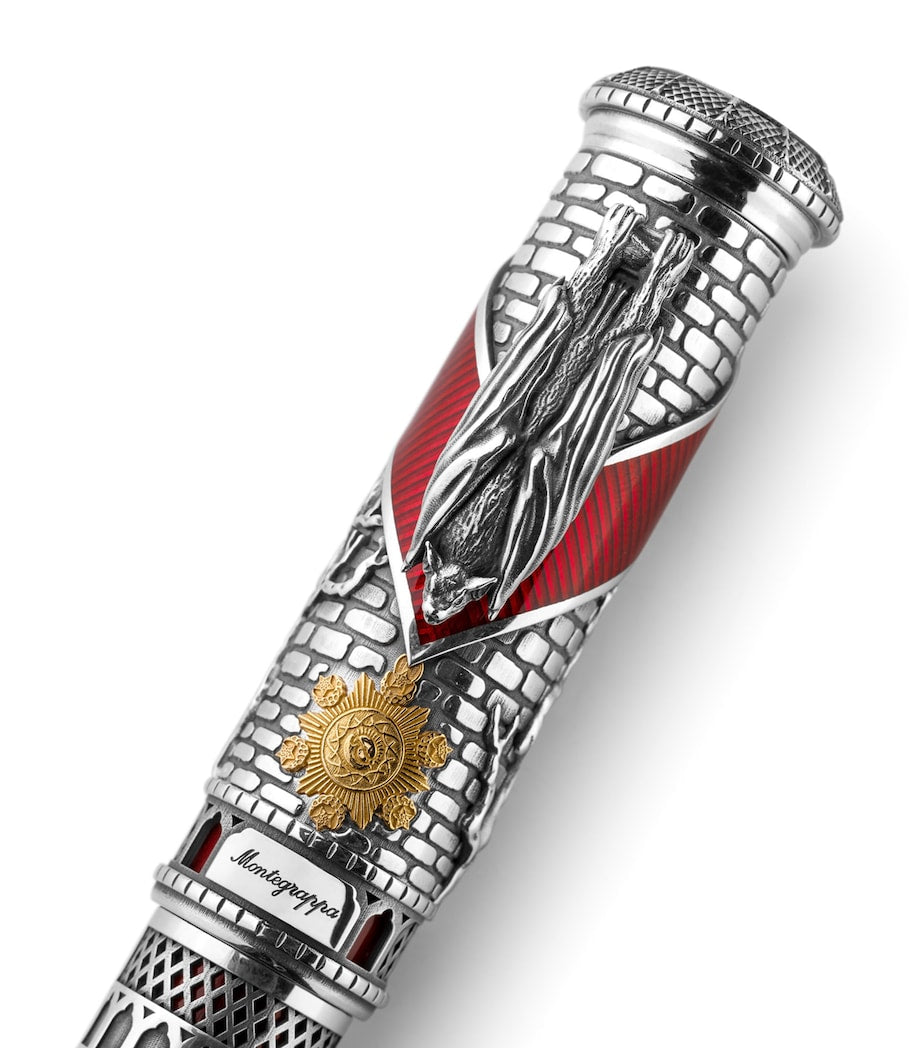 Montegrappa Sterling Silver Dracula fountain pen, imported from the UK