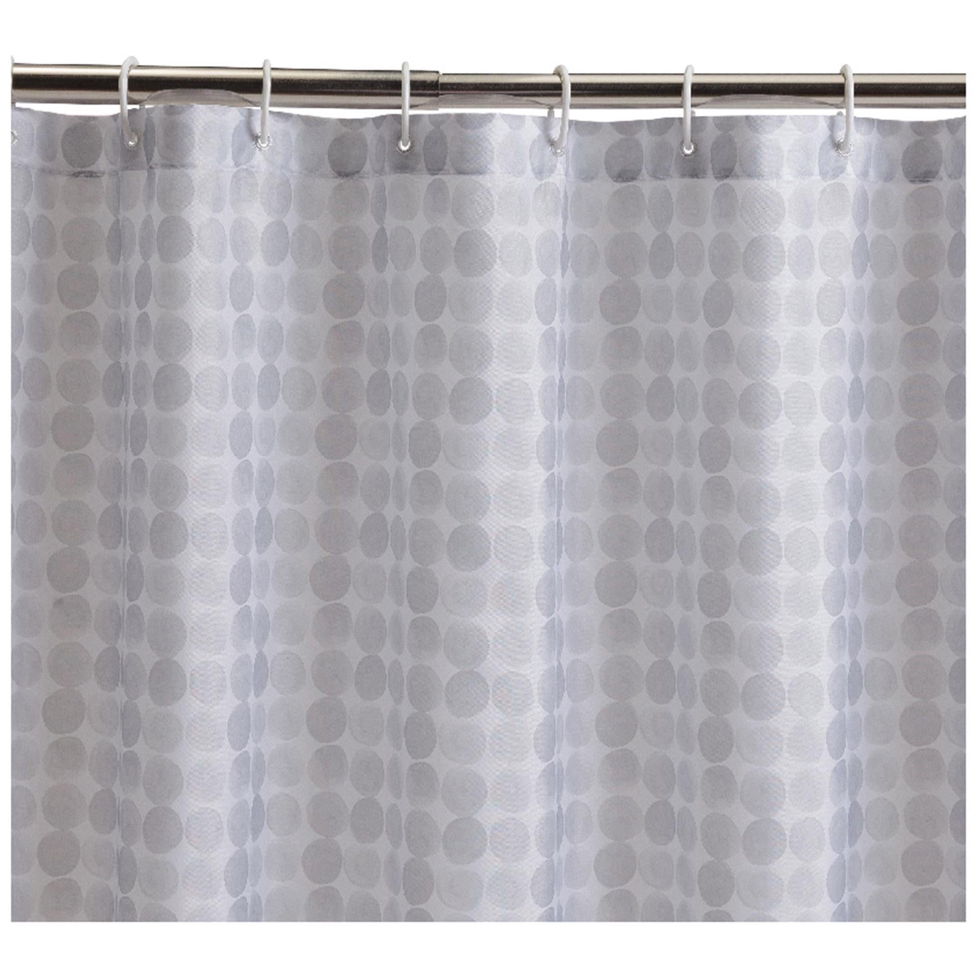 Sainsbury's Home Spot Shower Curtain Grey GOODS Sainsburys   