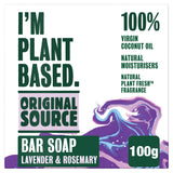 Original Source I'm Plant Based Lavender & Rosemary Bar Soap 100g Handwash Sainsburys   