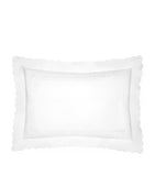Pratesi Oxford pillowcase with braid embroidery 50cm x 90cm, imported from the UK