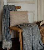 Araminta Campbell alpaca-blend fern cushion 30cm x 45cm - British product