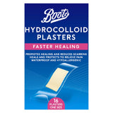 Boots Faster Healing Hydrocolloid Plasters - 16 Pack First Aid Boots   