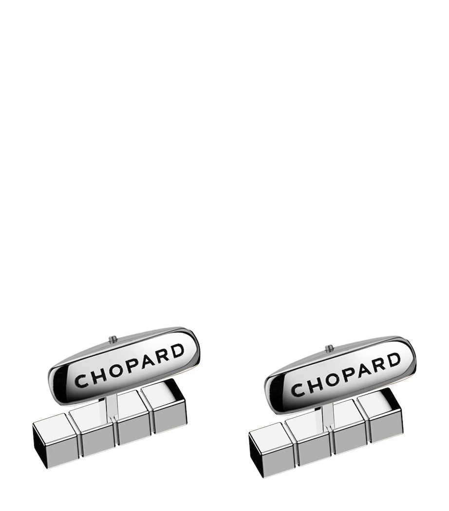 Chopard Ice Cube cufflinks stainless steel - British product