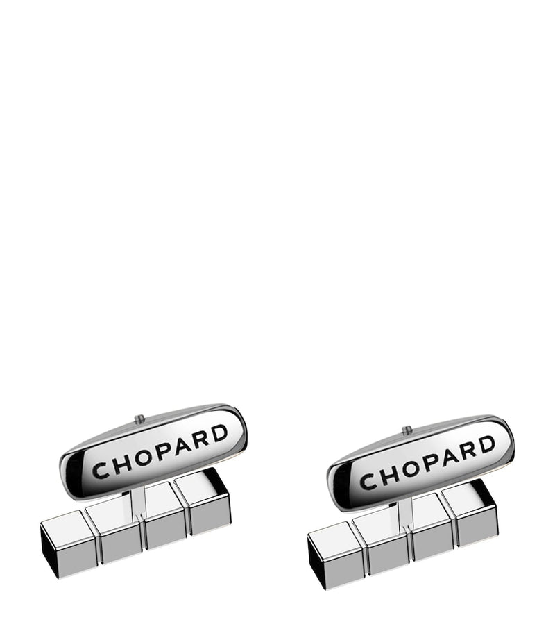 Chopard Ice Cube cufflinks stainless steel - British product