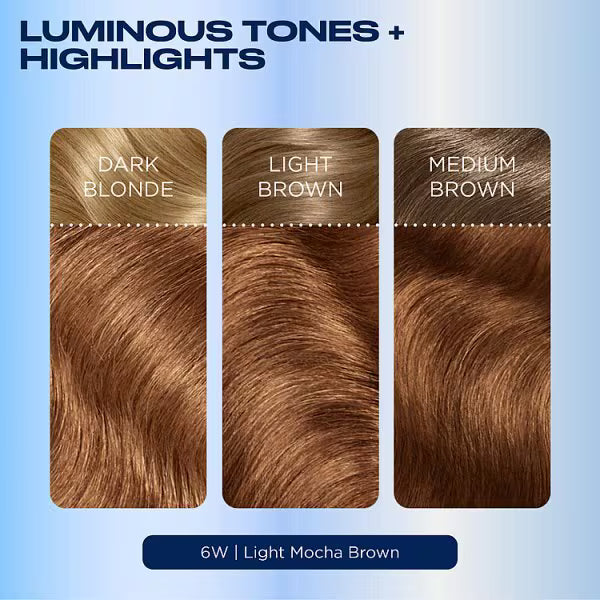 Clairol Nice'N Easy permanent hair dye Light Mocha Brown - British product