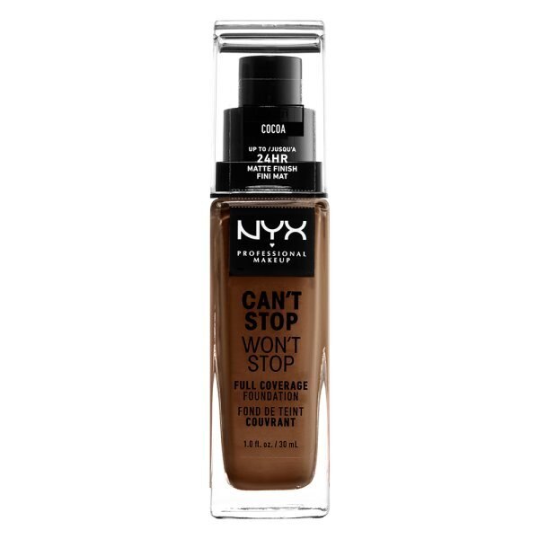 NYX Professional Makeup Cant Stop Foundation Porcelain GOODS Superdrug COCOA  