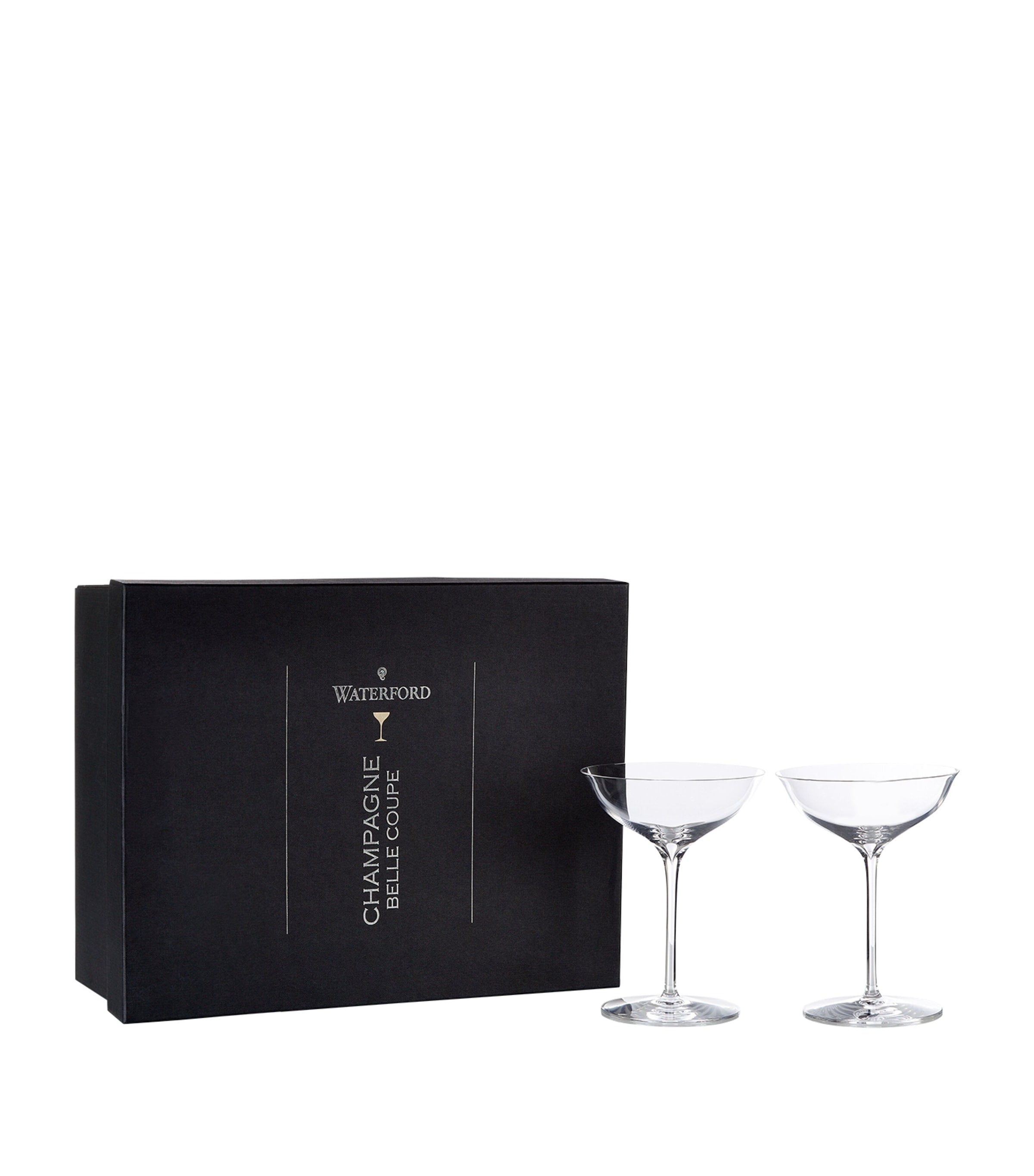Waterford Elegance Champagne Belle Coupe set of 2 glasses (British brand)