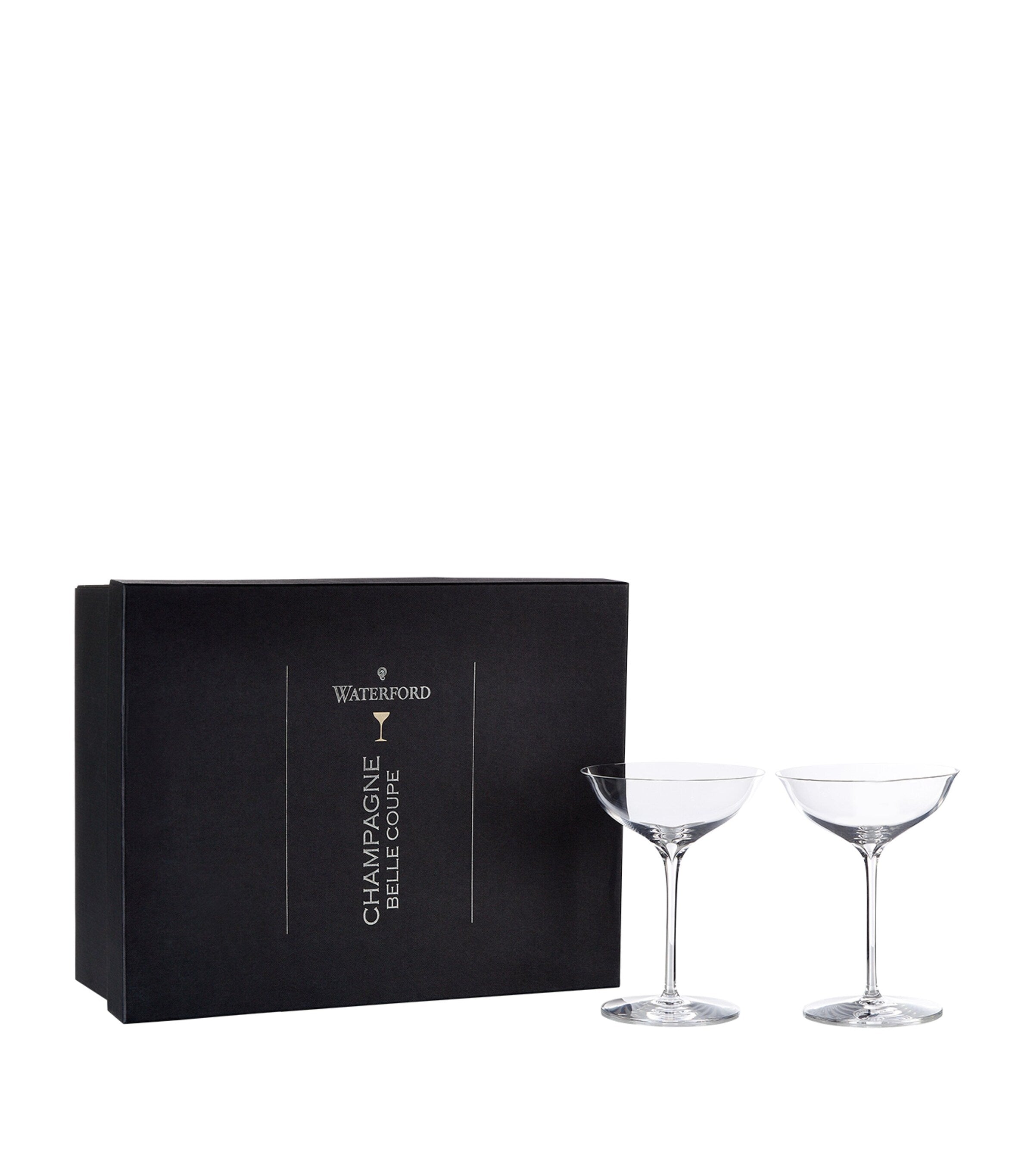 Waterford Elegance Champagne Belle Coupe set of 2 glasses (British brand)