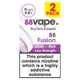 88Vape Any Tank E-Liquid 88 Fusion 50/50 2 Pack GOODS ASDA   