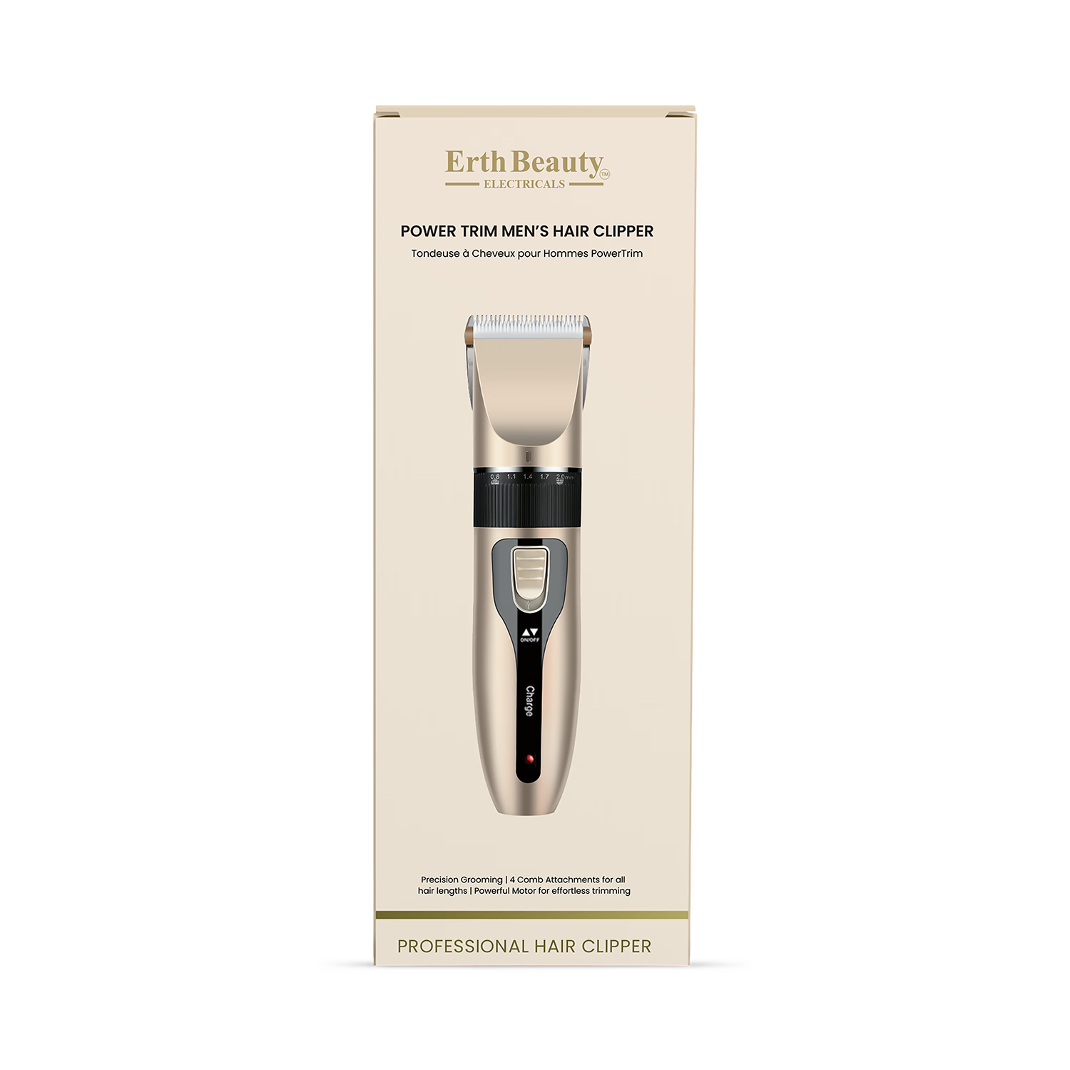 Erth Skin London Power Trim men's hair clipper, imported from the UK