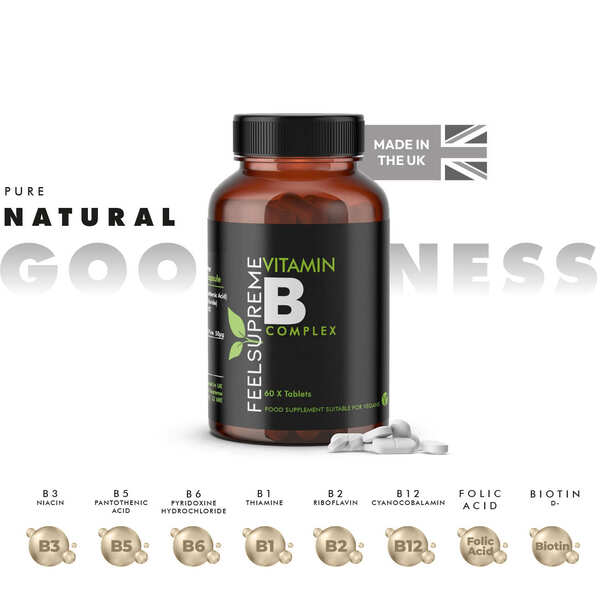 Feel Supreme Vitamin B Complex 60 tablets - British product