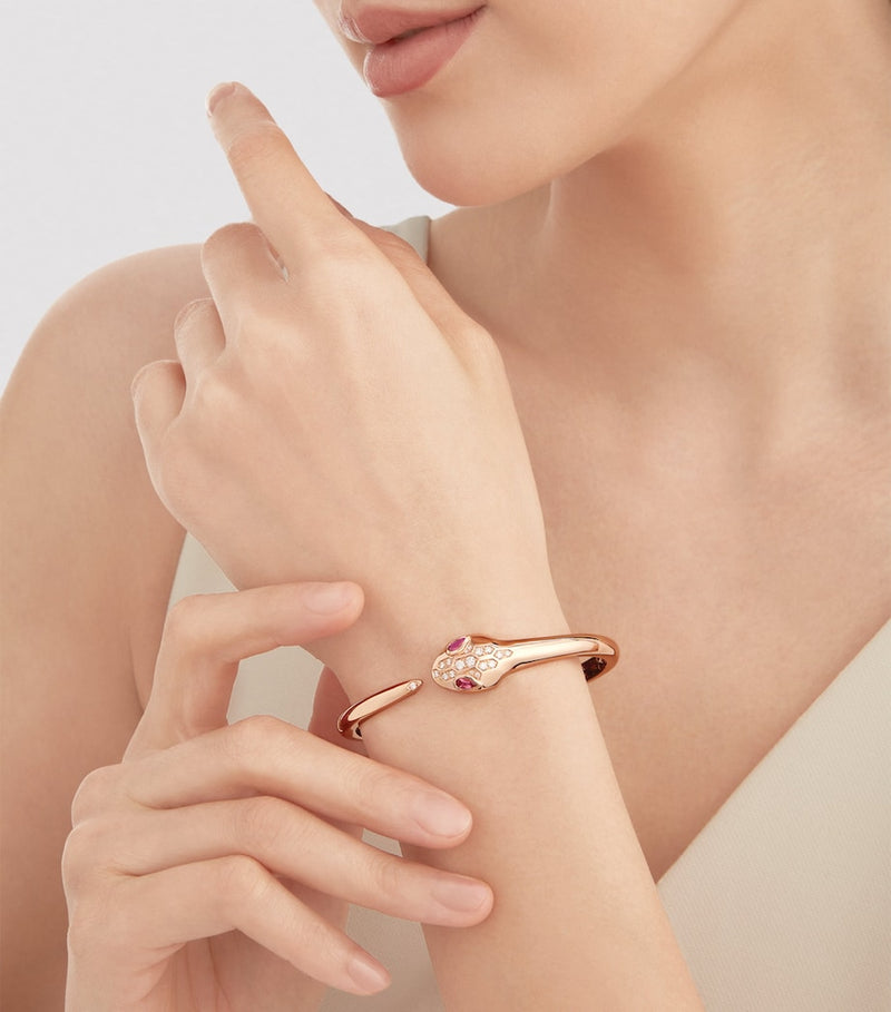 Bvlgari Serpenti rose gold diamond bracelet, UK version