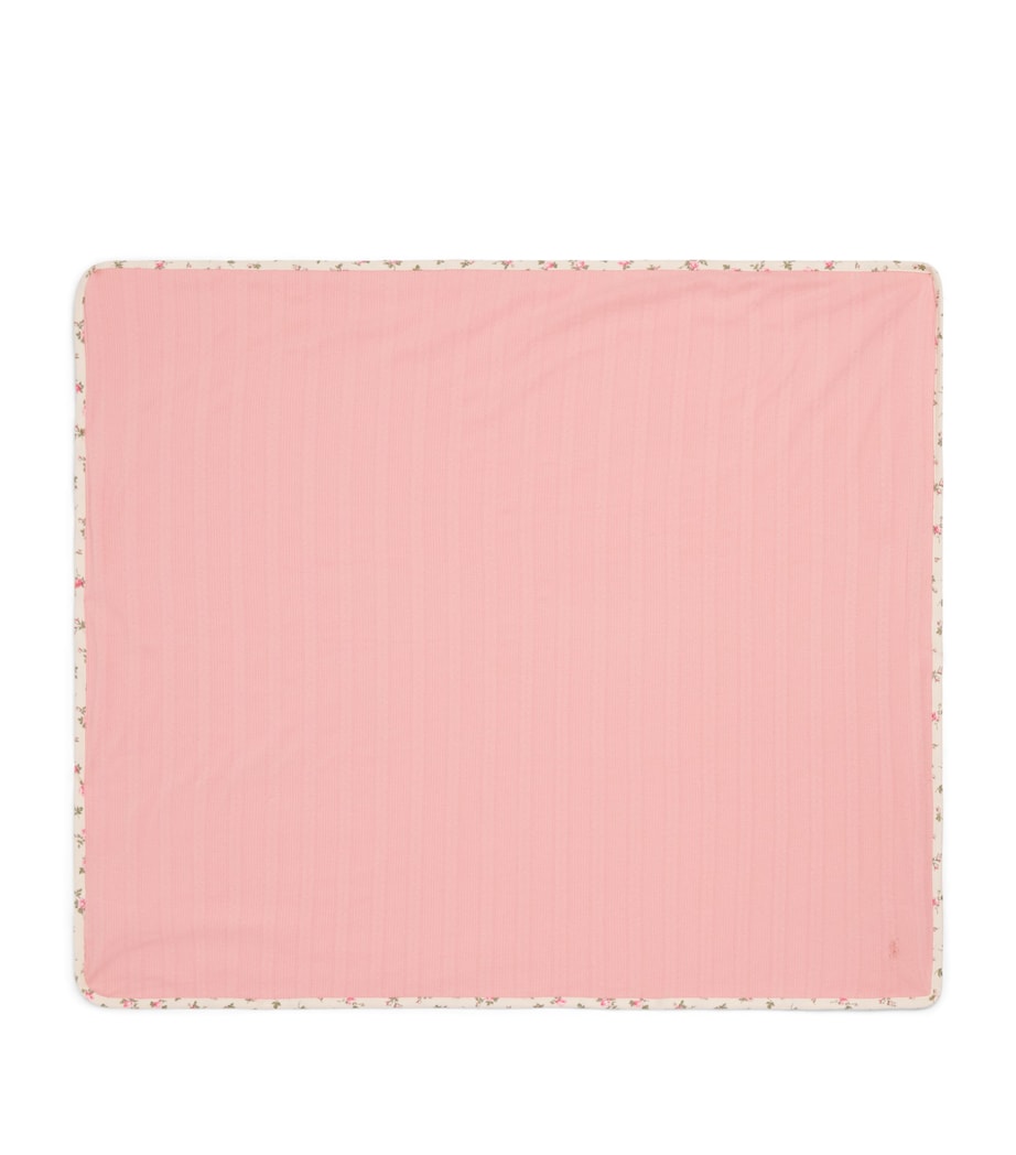 Ralph Lauren Kids cotton pointelle baby blanket 71cm x 81.5cm, imported from the UK