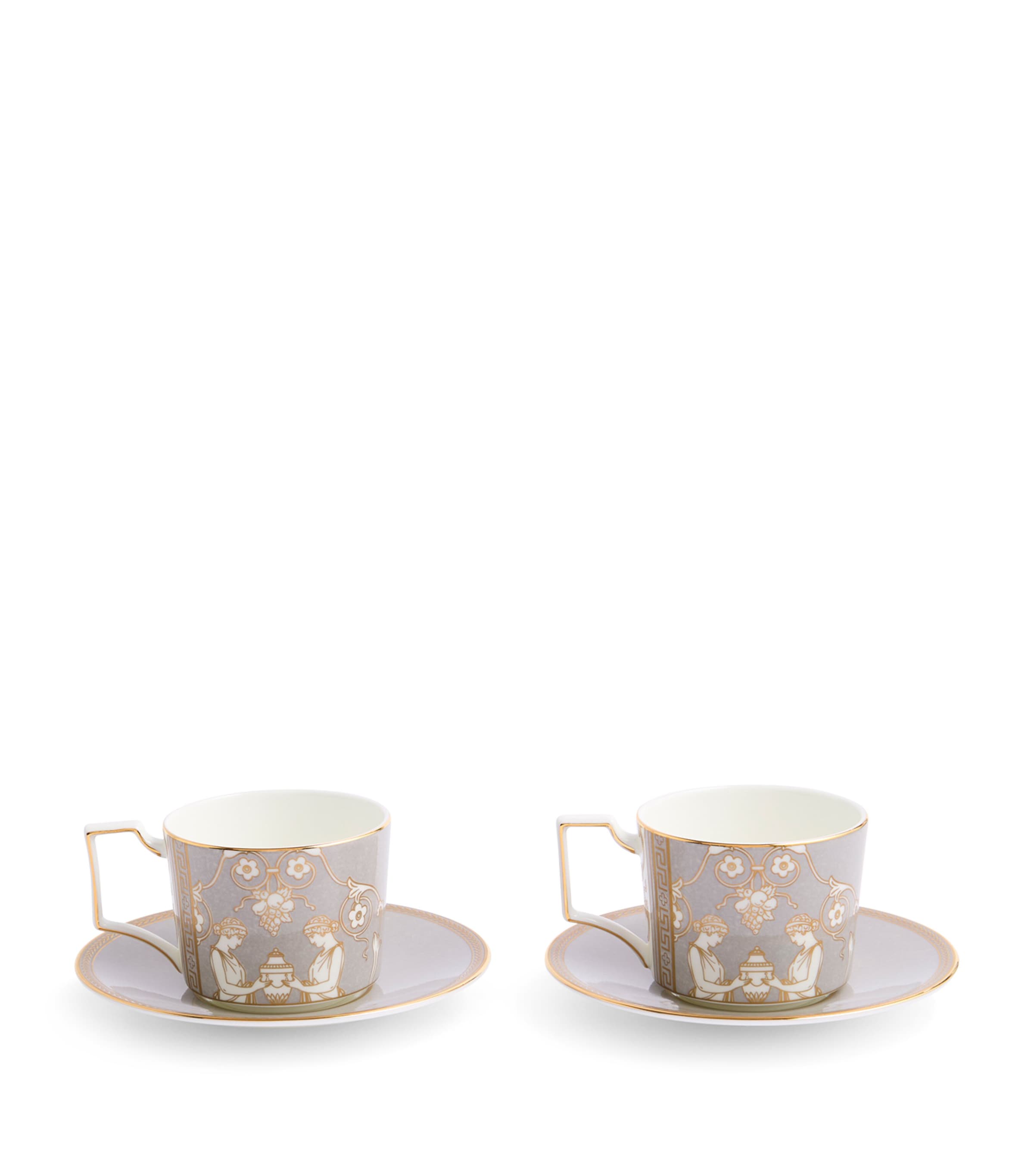 Wedgwood Renaissance teacup and saucer set (British brand)