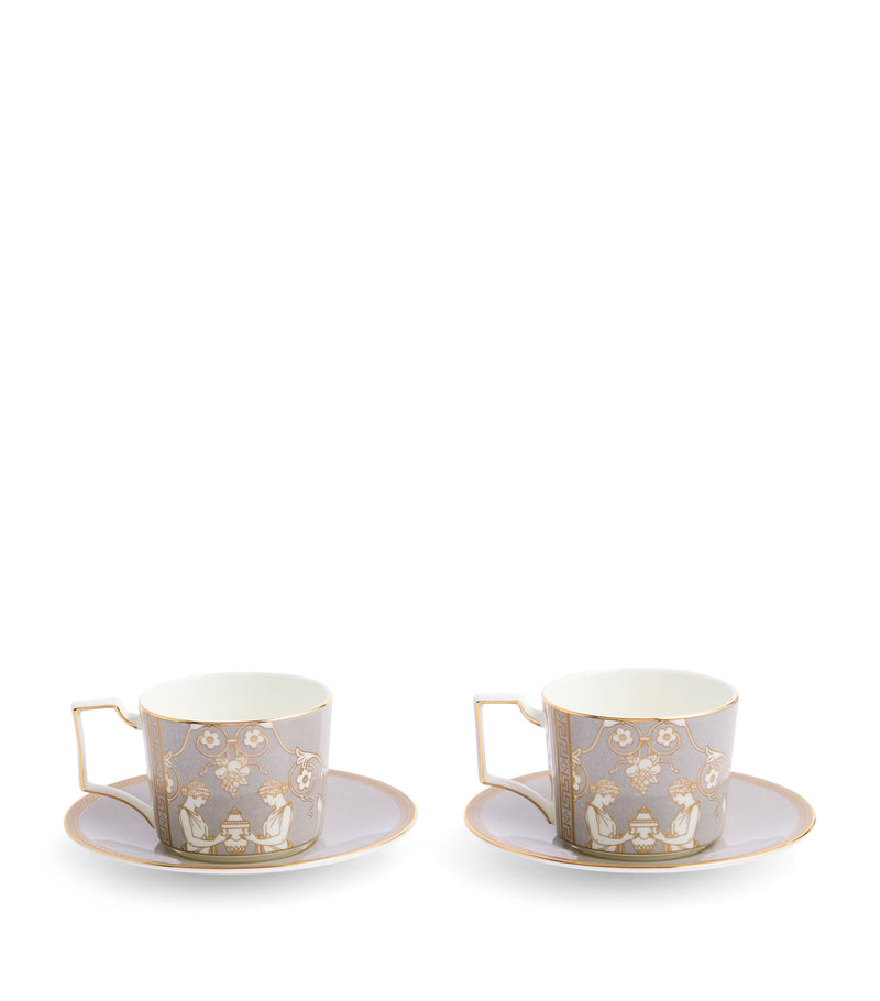 Wedgwood Renaissance teacup and saucer set (British brand)
