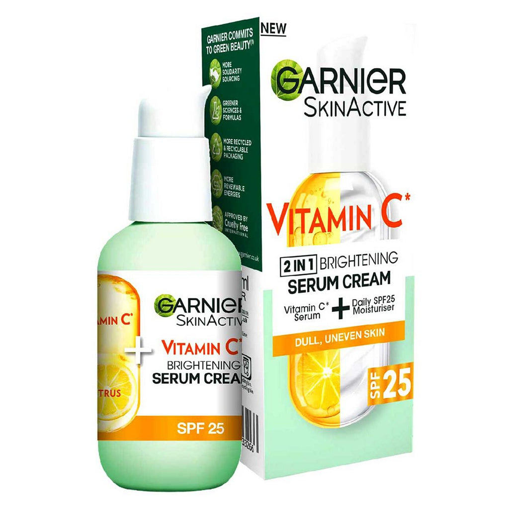 Garnier SkinActive Vitamin C 2in1 Brightening Serum Cream SPF 25 50ml