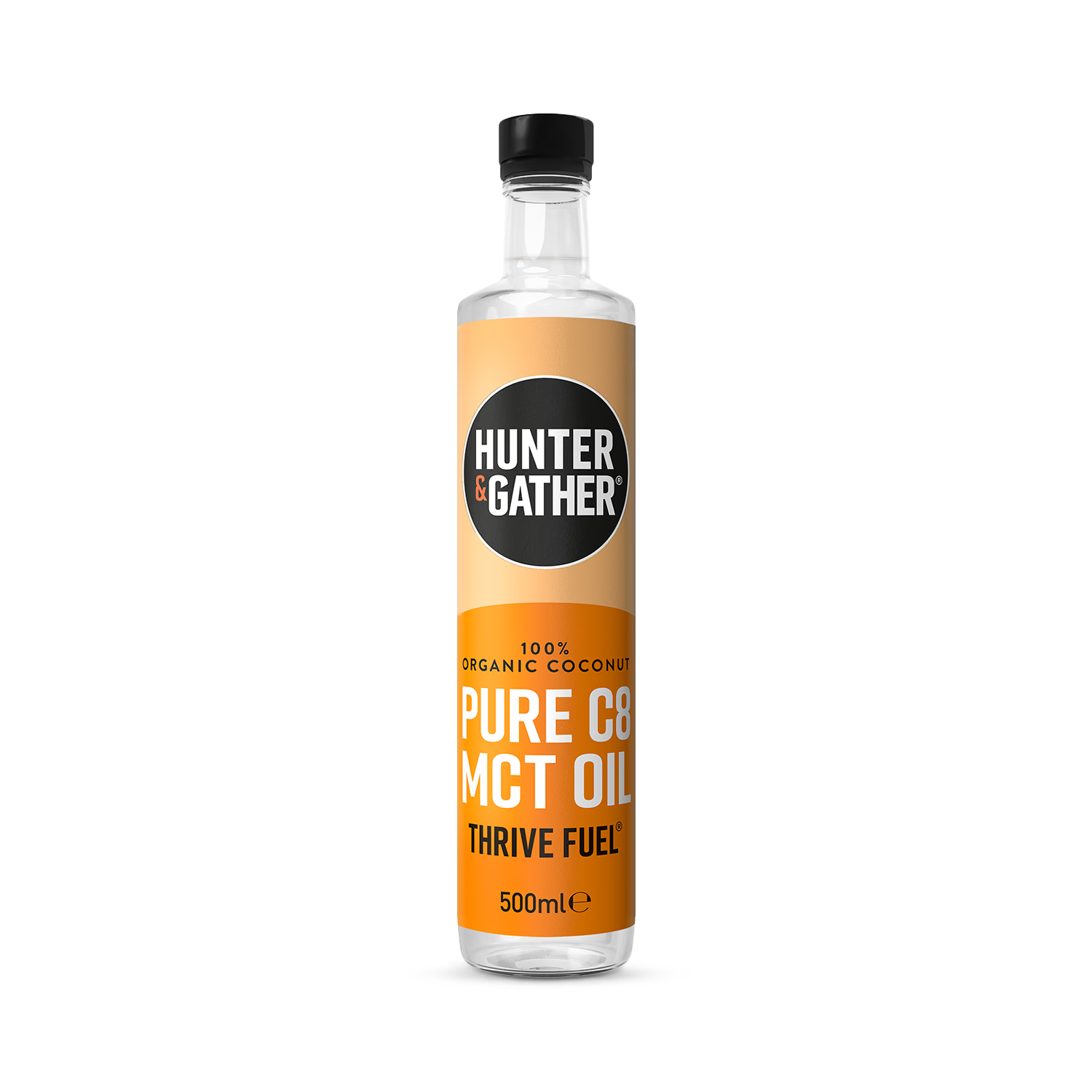 Hunter & Gather Organic Coconut C8 MCT Oil 500ml, UK version