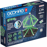 Geomag Glow recycled plastic magnetic building set 42 pieces, imported from the UK