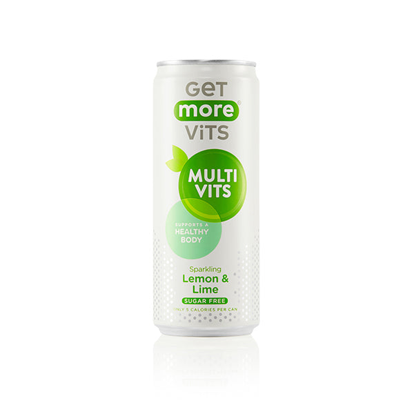 Get More Vits Multivitamins Sparkling Lemon & Lime 12x330ml GOODS Superdrug   