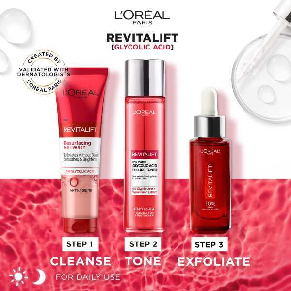 L'Oreal Paris Revitalift 10% Glycolic Acid Serum 30ml GOODS Superdrug   