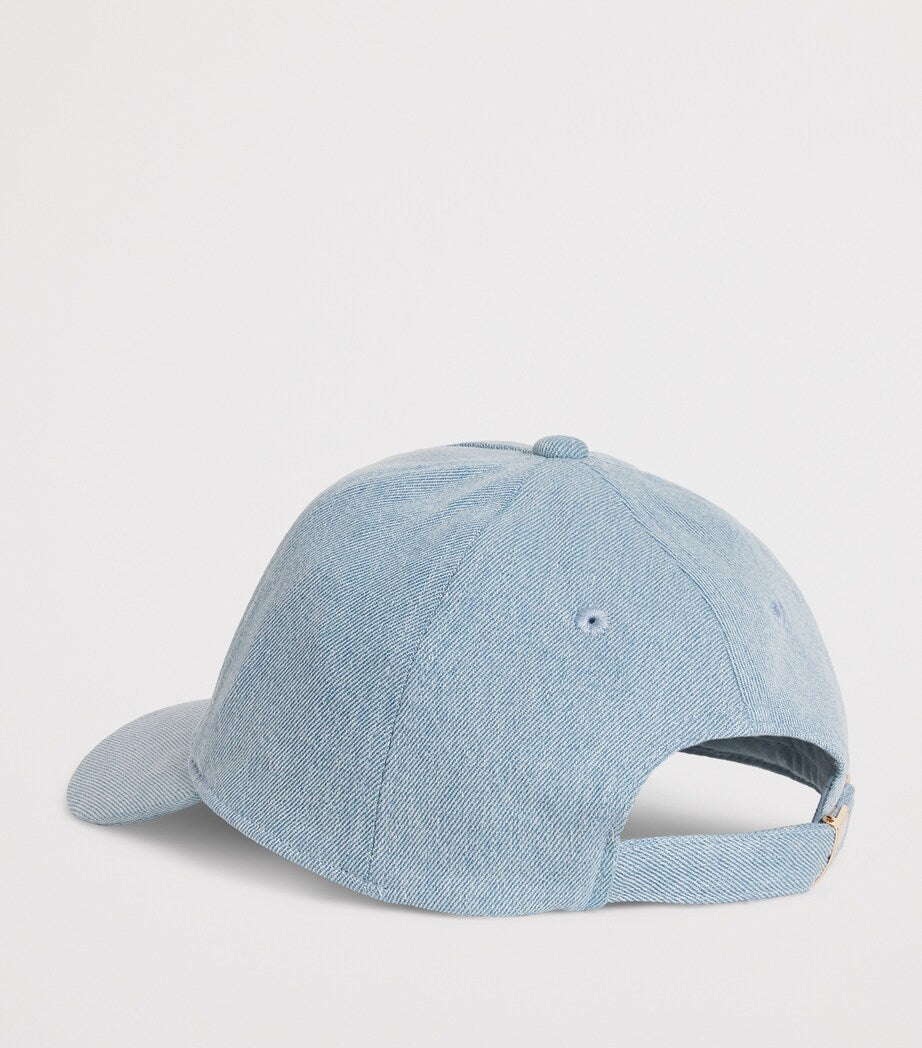 Chloé Kids cotton embroidered baseball cap - British product
