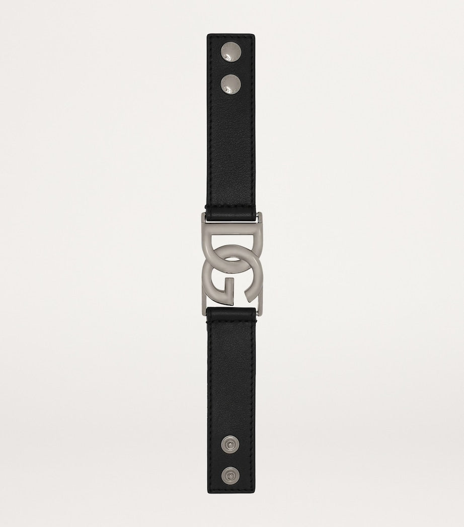 Dolce&Gabbana leather logo bracelet - British product