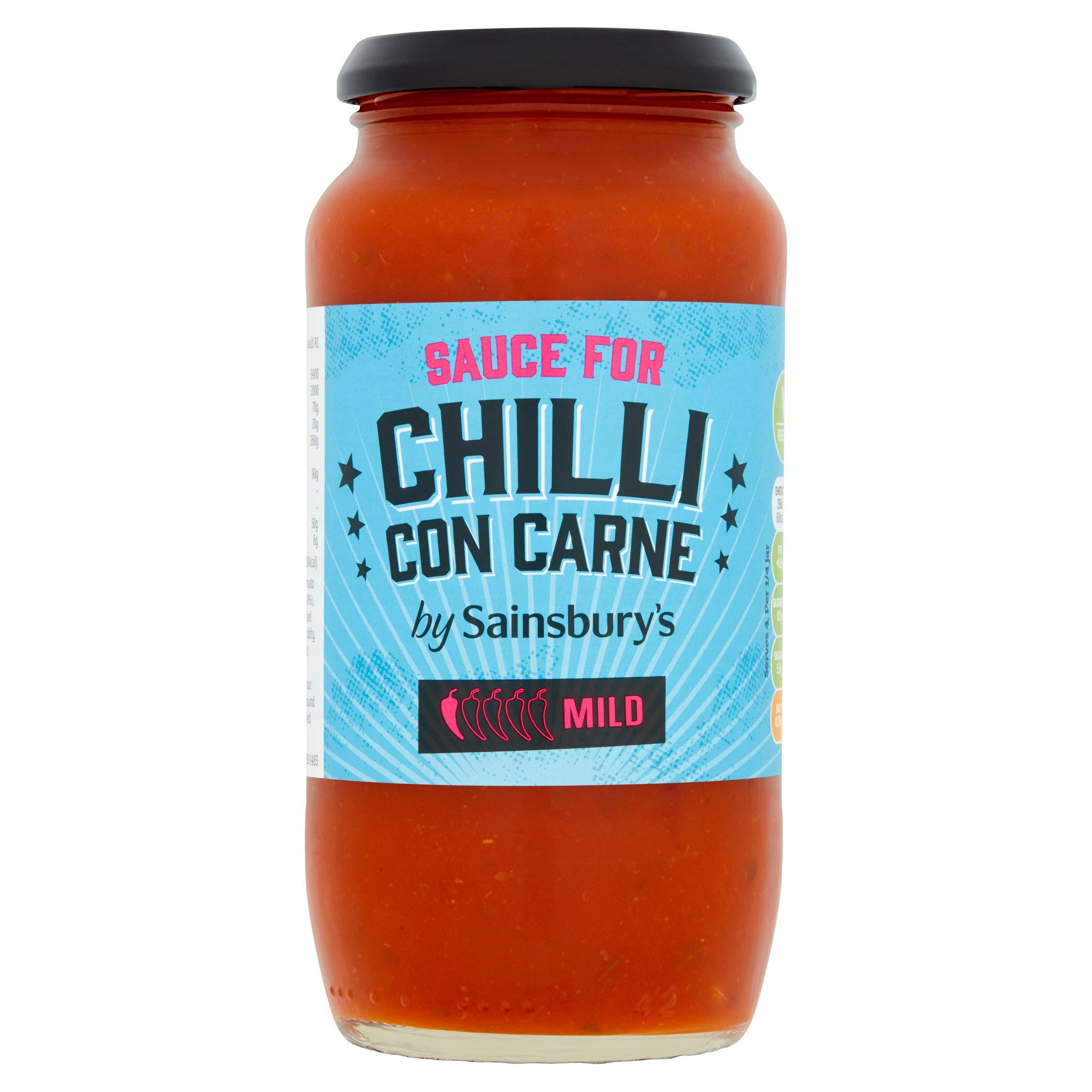 Sainsbury's Mild Chilli Con Carne Cooking Sauce 500g Mexican Sainsburys   