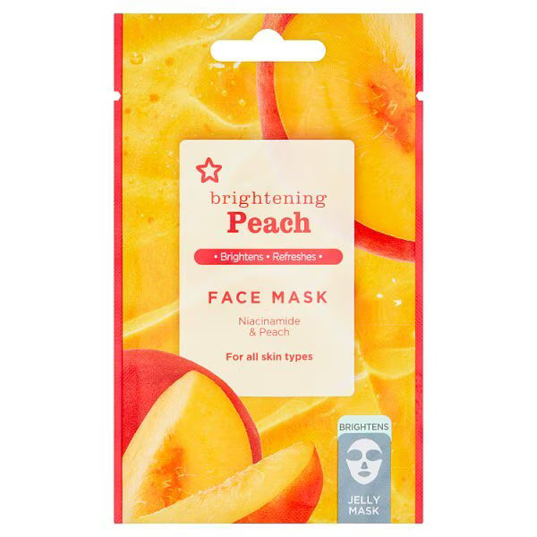 Superdrug Peach Jelly Face Mask skincare item (British brand)