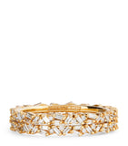 Suzanne Kalan yellow gold and diamond tech ring jackets size 8.5 (British brand)