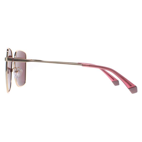 Polaroid PLD 4158 gold polarized women sunglasses, imported from the UK