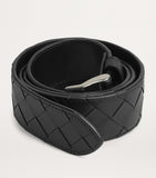 Bottega Veneta Intrecciato watch buckle belt calfskin - British product