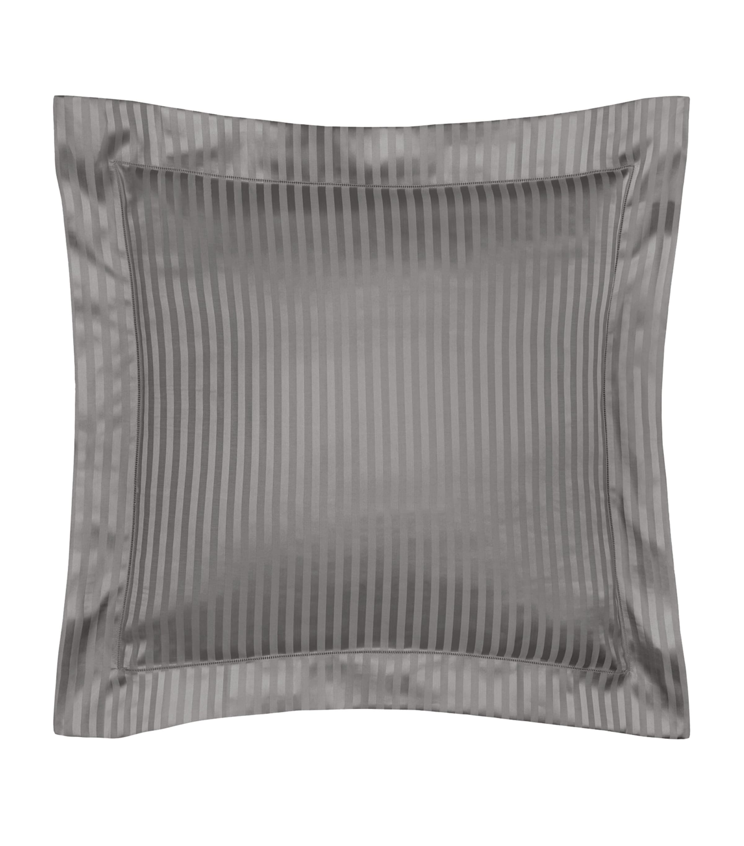 Pratesi square Oxford striped pillowcase 65cm x 65cm, imported from the UK