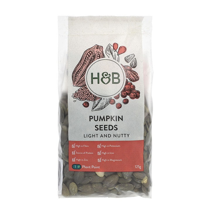 Holland & Barrett Pumpkin Seeds 125g Seeds Holland&Barrett   