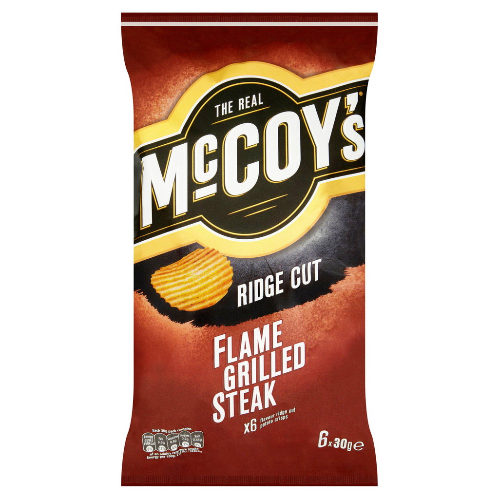 McCoy's Flame Grilled Steak Crisps 6x25g