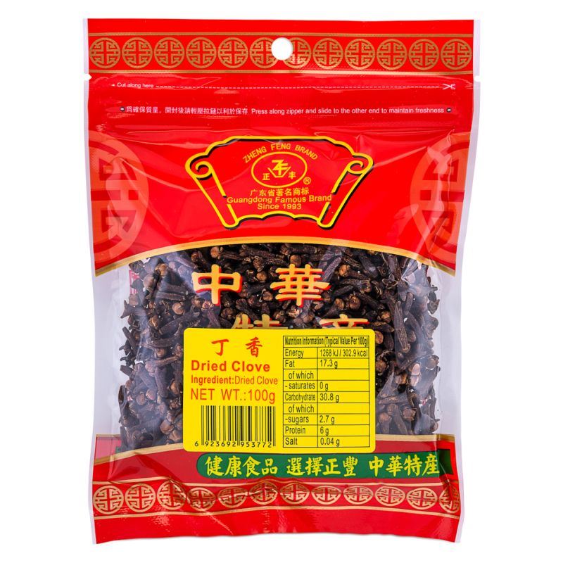 Zheng Feng dried clove spice, UK version