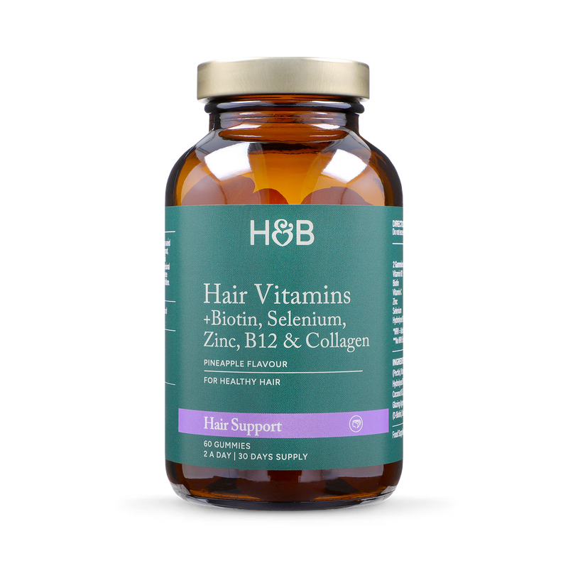 Holland & Barrett Hair Vitamin Pineapple Flavour 60 Gummies, UK version