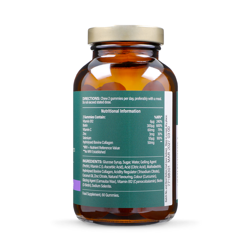Holland & Barrett Hair Vitamin Pineapple Flavour 60 Gummies, UK version