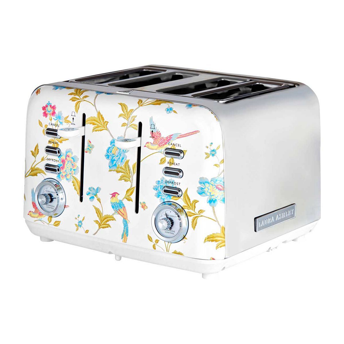 Laura Ashley 4 Slice Toaster Elveden White Silver GOODS Boots   