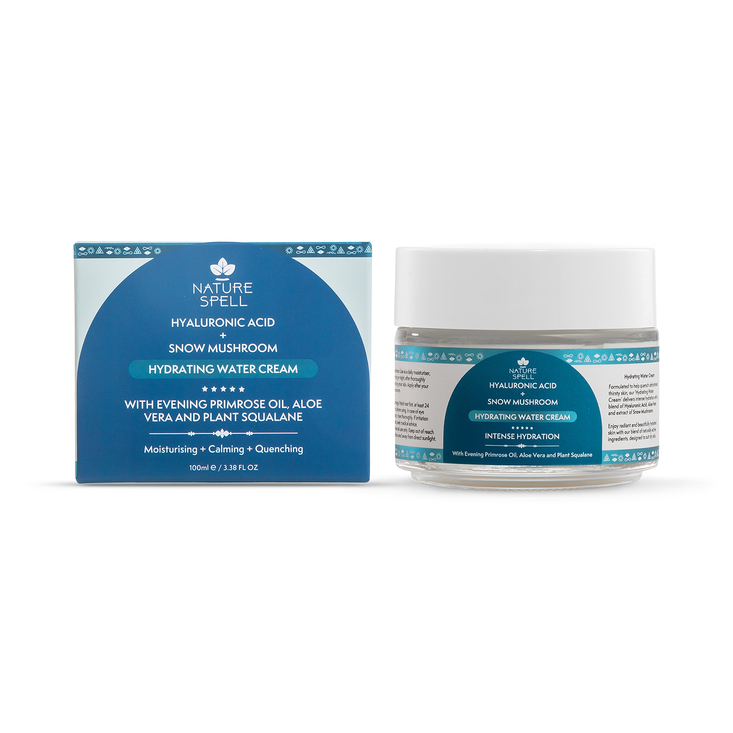 Nature Spell hydrating water cream with Hyaluronic Acid 100ml - British product