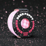 Bomb Cosmetics Dark Poppy exfoliating body buffer sponge, UK version