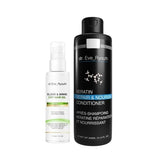 Dr Ever keratin conditioner and sleek shine hair oil set (British brand)