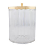 Zodiac crystal bin with gold-plated lid - British product