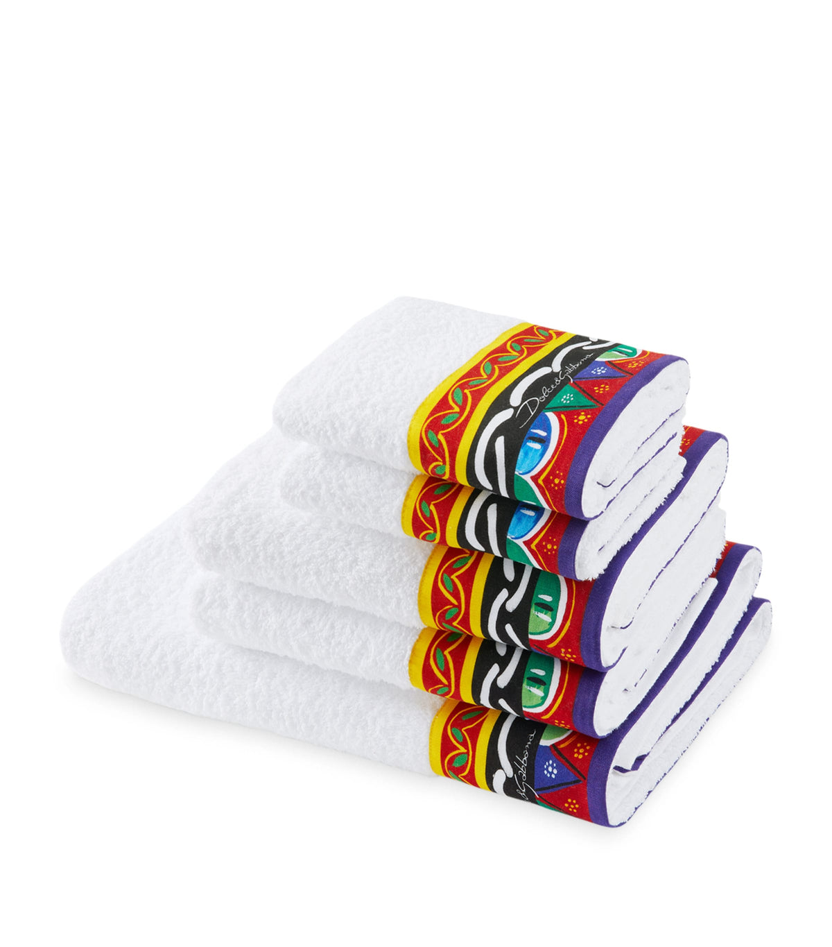 Dolce&Gabbana Carretto bath towels set of 5 - British product