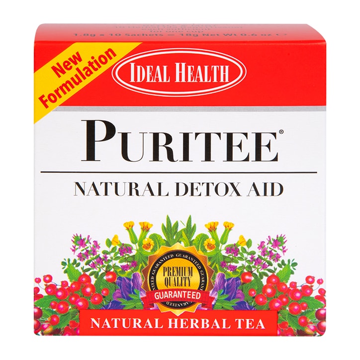 Ideal Health Puritee Natural Detox Aid 10 Tea Bags Teas Holland&Barrett   